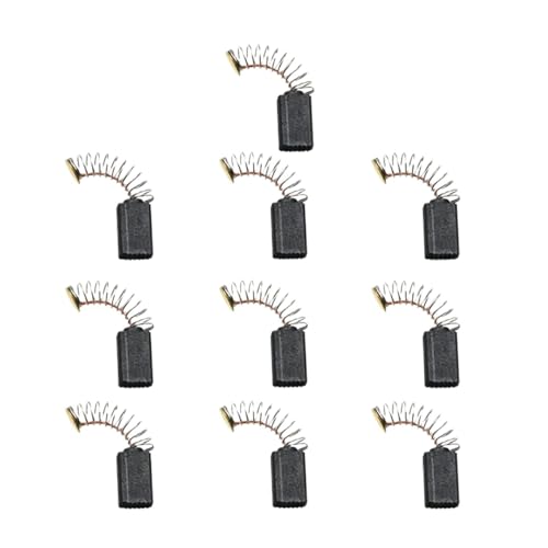 10個 12.5x7.5x6.5mm カーボンブラシ ロータリーハンマー インパクトドリル アングルグラインダー カットオフ丸鋸 電動モーター 電動工具用