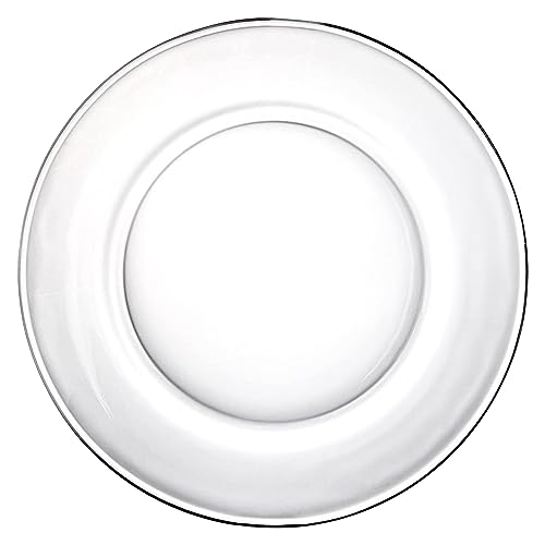 Red Pomegranate ELEMENT Set of 4 Glass Dinner Plates