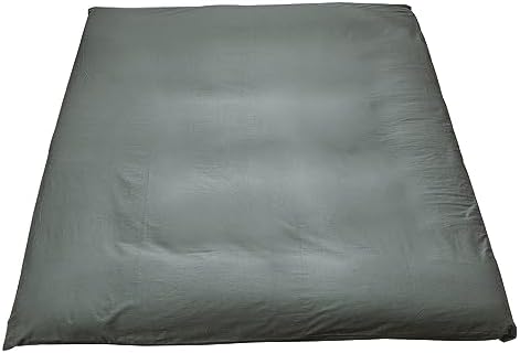 MAXYOYO Mattress Cover for Traditional Japanese Futon Mattress, Futon Floor Mats Cover with Zipper, Super Soft and Machine Washable, Dark Grey, Twin