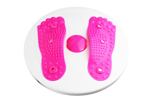 Plato Giratorio para la Cintura, Placa Giratoria para el Disco de la Cintura, Tabla de Equilibrio Giratoria para Moldear el Cuerpo, Equipo de Entrenamiento para Fitness para Piernas Y Abdomen (ROSA) Cover