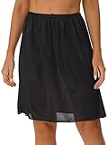 Jupon de couleur unie, mi Tour de Taille avec ceinture élastique pour un ajustement confortable, 6 longueurs au choix