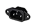 Connecteur IEC C14 Châssis mâle 3 broches, 10 A, 250 V, noir