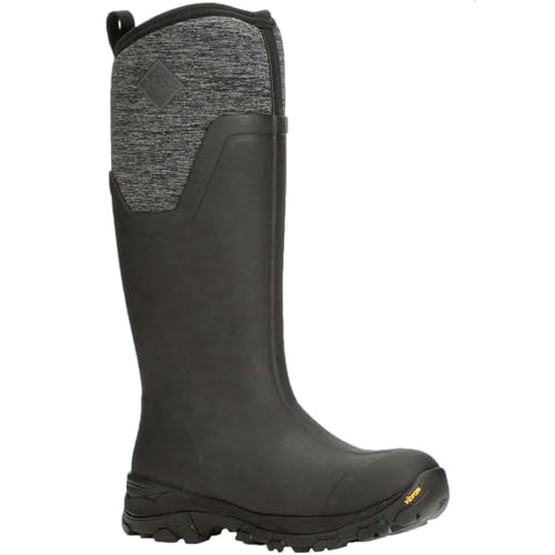 MUCK Women's Arctic Ice Tall Boot + Vibram Arctic Grip A.T., Black, Size 8(M)