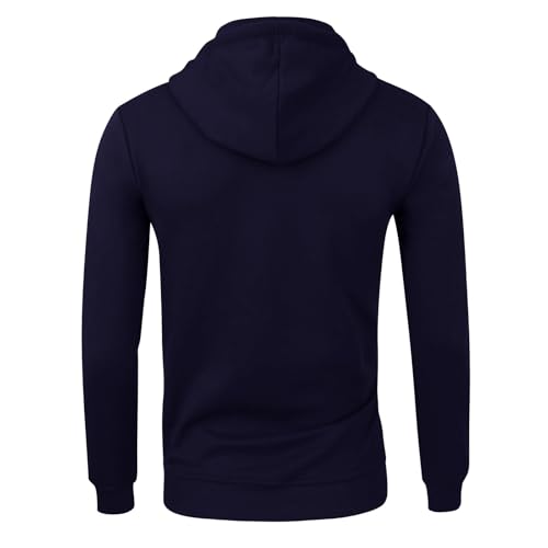 Hoodies for Men Zip up Long Sleeve Drawstring Sweatshirt Casual Lightweight Outdoor Workout Sport Jacket with Pocket3