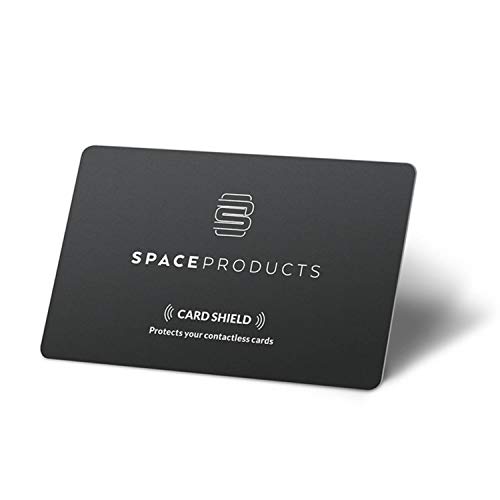 Space Wallet Card Shields 2er Pack I Spacewallet RFID & NFC Blocker System I Auslese-Schutz für Kreditkarte, Ausweis, EC-Karte, usw. I Innovativer Kartenschutz für Geldbeutel & Kartenetuis