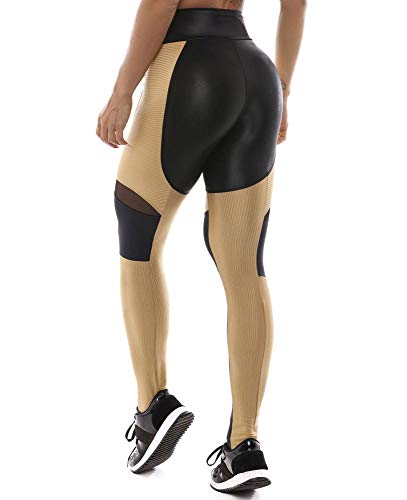 Legging Let'sgym Attitude Dourado - P