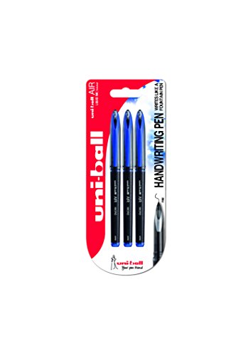Bolígrafo Uni-Ball Air Micro punta 0.5 mm azul gel 3 unidades miniatura 1