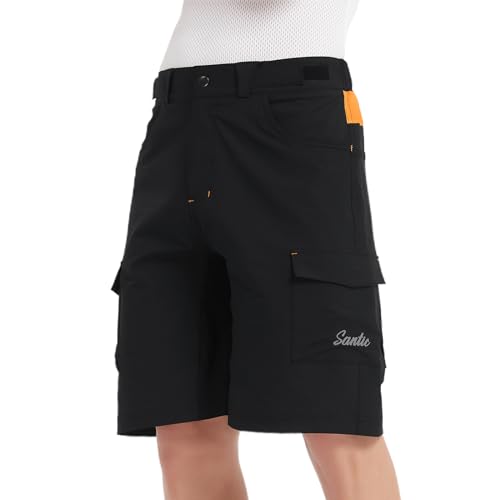 Santic Short cargo masculino leve para caminhada, uso ao ar livre, para viagem, golfe, acampamento,