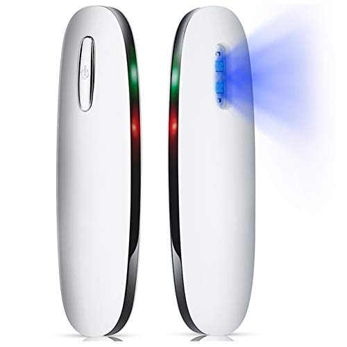 JANEFLY Portable UV Sterilization Lamp, USB Charging UV Light Sterilizer Mobile, Clean Air, Disinfection Kill 99% Virus Bacteria Mites Germ - White