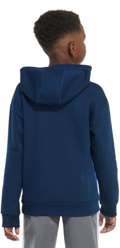 Adidas Youth Boy's Fleece Long Sleeve Graphic Logo Pullover Hoodie (US, Alpha, Medium, Regular, Blue Royal)4