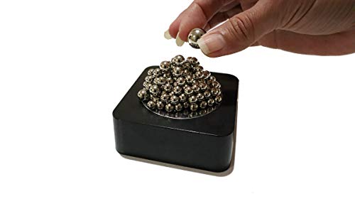 Aryellys Magnetic Sculpture, Metal Spheres with Magnetic Mirror Base, Magnetic Toys, Magnetic Desk Toys, Magnet Toys for Adults, Stress Relief Toys Desk Gadgets