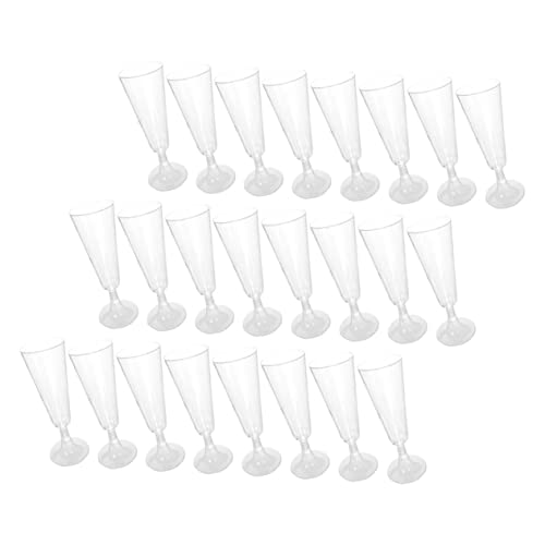 BESTonZON 80 Peças Taça De Plástico Taças De Plástico Taça De Champanhe Champanhe Transparente