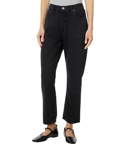 PAIGE Women's Billy Crop Covered Button Fly Jeans