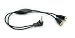 Produktbild ROLINE 11094439 Lautsprecher-Y-Kabel mit Volumenregler, 3,5mm (Stecker auf 2X Buchse) schwarz