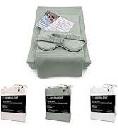 GREENLEAF Luxury Queen Bamboo Sheet Set with Sleep Mask | 100% Organic Bamboo Viscose | Ultra-Sof...