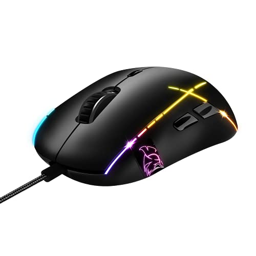 X-Blades Mouse Gamer con filo - Ambidestro - Retroilluminazione LED RGB - Ergonomico - 6400 DPI 1000 Hz - 7 pulsanti programmabili - Software incluso - Tastiera gaming - Immagine 2