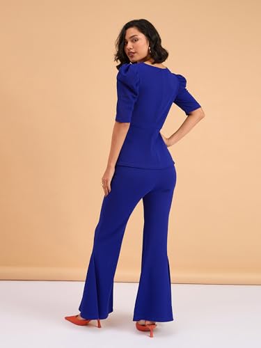 Image of barcino Women Peplum Top /Bell Bottoms