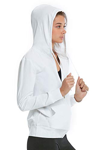 Women's Zip Up Cotton Light Hoodie Jacket2