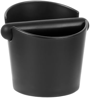 Espresso Knock Box Coffee Knock Box VEVOK CHEF Espresso Bucket Knock Coffee Ground Dump Bin with Removable Knock Bar Trash Can Non-Slip Base