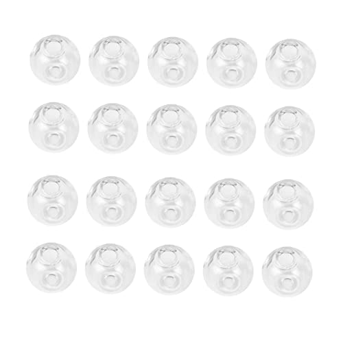 Boules verre transparentes creuses ORFOFE contre bijoux lourds DIY