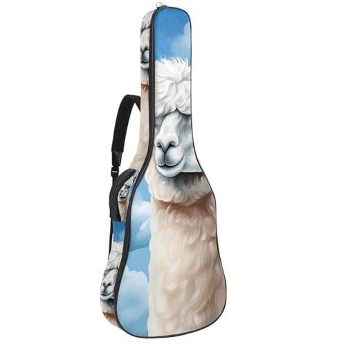 Sac pour guitare acoustique 101,6 cm imperméable à motif alpaga