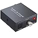Produktbild DA Wandler, Koaxial auf Toslink, Toslink zu Koaxial Konverter, Bidirektionaler Digitaler Audio Splitter DAC Toslink/Koaxial zu SPDIF Toslink/Koaxial LiNKFOR mit Optischem Kabel und Koaxialkabel