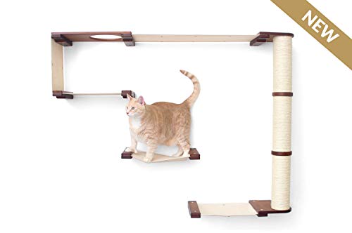 CatastrophiCreations-Cat-Mod-Climb-Track-Handcrafted-Wall-Mounted-Cat-Tree-Shelves-English-ChestnutBlack-One-Size