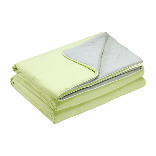 QUILTINA Comforter Set Children's with 2 Pillowcase, Safe Fabric Lightweight Blanket, Q-MAX＞0.4, Soft Back for All Seasons, Throw Size, 47"x59"