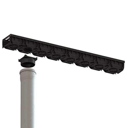 Vodaland - 4 Inch Easy 2 Premium Trench Drain Channel - Galvanized Stamped Steel Grating (5) #TOP3