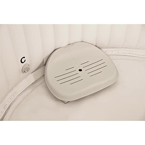 Intex Inflatable Hot Tub Seat , Attachable Cup Holder, Inflatable Head Rest, Tan #TOP6