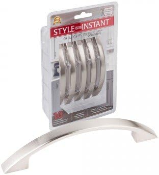 10 Pack Commercial Elements 8004-SN Satin Nickel Somerset Collection Arch 96mm Center