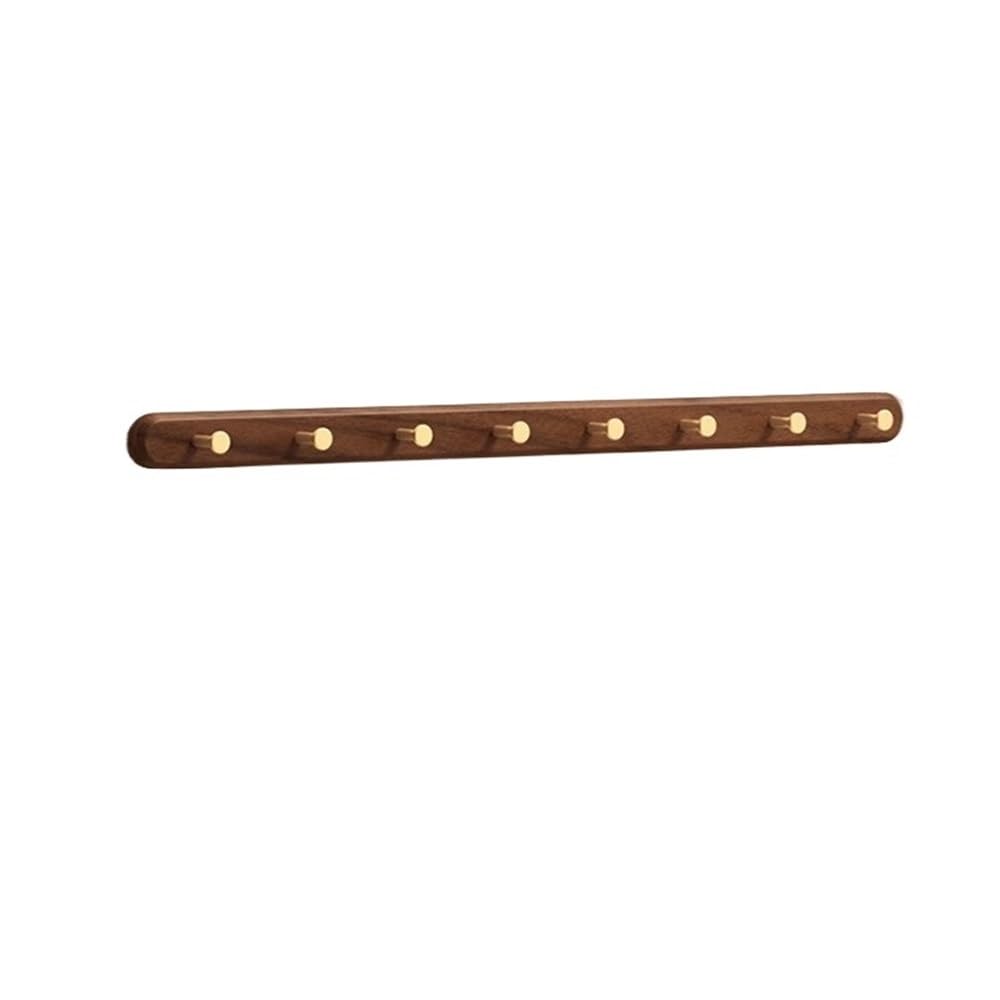 YQINQIN83B Coat Hangers Solid Wood Brass Clothes Hook, Entrance Foyer Hanger, Hat, Wall Mounted, Door for Bedroom(Beige,XXL)