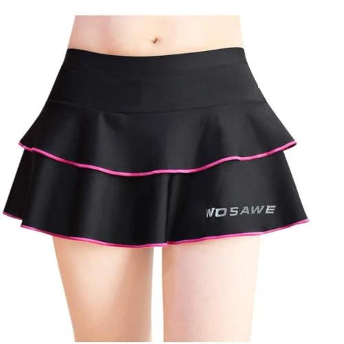 Falda Corta De Ciclismo para Mujer 2 En 1 Transpirable Pantalones Cortos De Bicicleta con Gel 3D Acolchada (New Shorts,S)