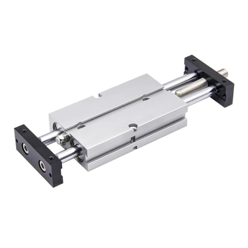 Cilindro neumático de doble eje TNJ de 25mm con carrera ajustable 2