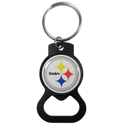 Siskiyou Sports NFL Pittsburgh Steelers Bottle Opener Key Chain, Black,