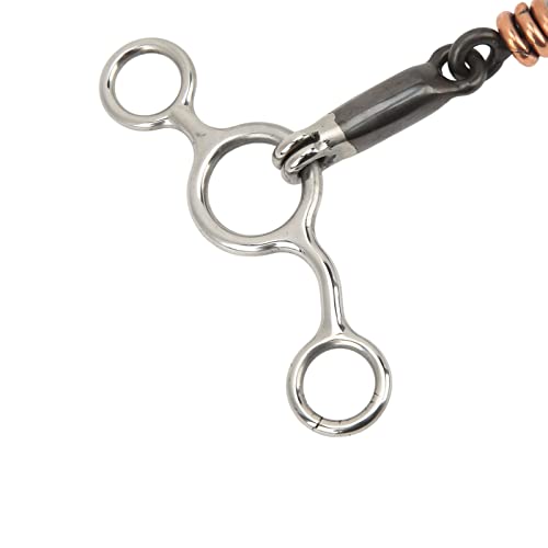 Anéis de boca de cavalo, broca de aço inoxidável, ferramenta de controle de cavalo de latão, equipam