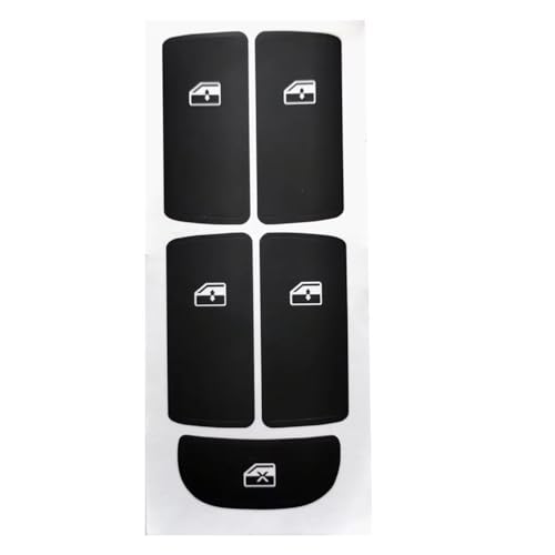 Kit réparation autocollant boutons lève-vitre Saab 9-3 2003-2012 noir