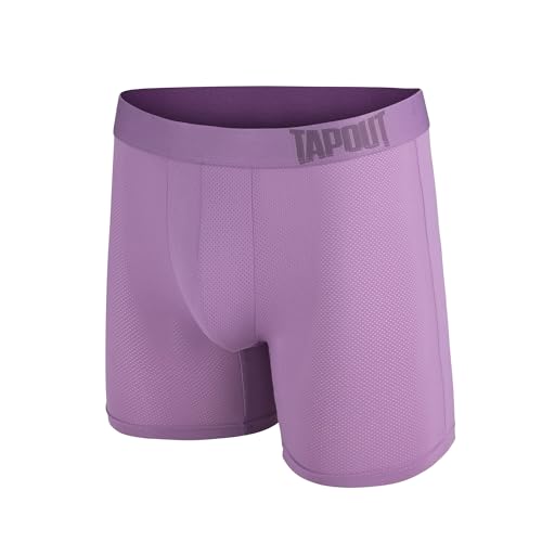 TAPOUT Mens Boxer Briefs 5 Pack Nylon Mesh Performance Workout Underwear/FLY-LESS Support Providing Enhance Support2