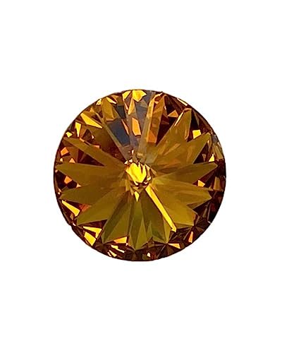 Bottone Cristallo Strass Conico Base Acciaio Asola Cm 1