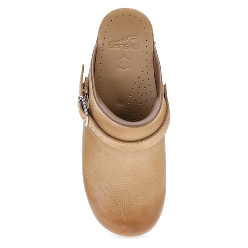 Image of Dansko Ingrid Sling Back Mule Clog for Women - Anti-Fatigue Rocker Bottom Promotes Forward Foot Motion - Premium Leather Uppers for Long-Lasting Wear