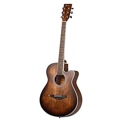 Fazley W55-COL-BR ColourTune guitare acoustique folk marron - Les Beatles, Paul McCartney, John Lennon, RIngo Starr, George Harrison