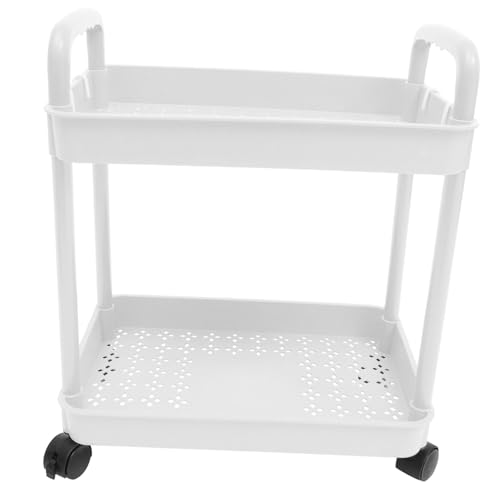 Holibanna Carro Utilitario Rodante Largo Fregadero Capas Baño Hogar Nivel Carro De Lavandería Utilidades Ruedas Carros Mover para Doble Vivero con Páginas