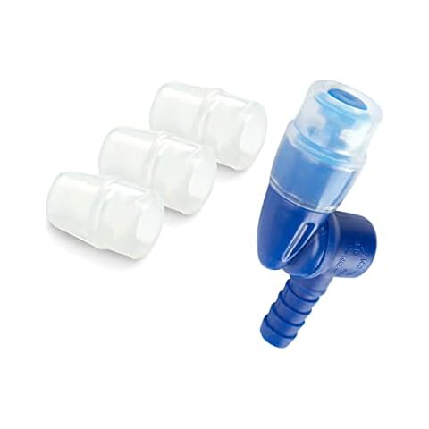 ZYAMY ON-Off Switch Bite Valve Tube Nozzle Replacement for Water Bladder with 3 Replacement Bite Valves Cover