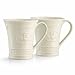 Belleek Group 4131 Claddagh Mug, 10-Ounce, Ivory, Set of 2