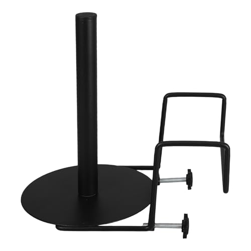 Soporte de bolsas de plástico metálico negro de pared para tiendas y supermercados