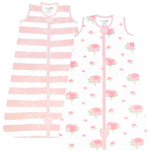 Image of Mama Cheetah Baby Sleep Sack 0.5 TOG, Organic Cotton Baby Wearable Blanket with Two-Way Zipper, Swaddle Transition Baby Sleeping Bag for Newborn Infant Toddler Boy Girl, 6-12 Months