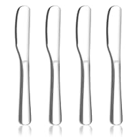 HOMQUEN Coltello Burro in Acciaio Inossidabile, Coltello da Burro, Coltello di Burro può Essere Utilizzato la Cucina Ristorante Festa, Gadget da Cucina, Set di 4 Pezzi