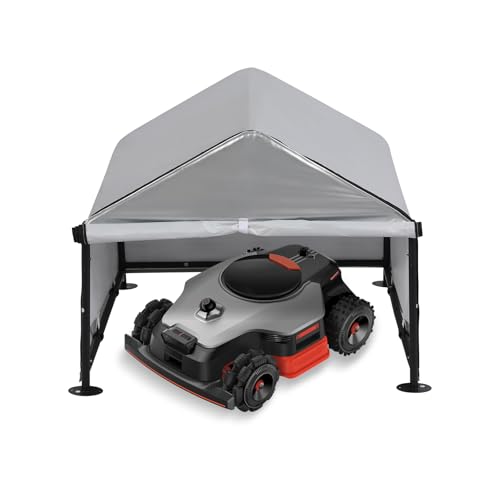 Robotic Lawnmower Garage Garage for Robotic Lawn Mowers Outdoor Weatherproof Shelter with UV Protection Robotic Lawn Mower Garage Pet Room 78×74×63 cm