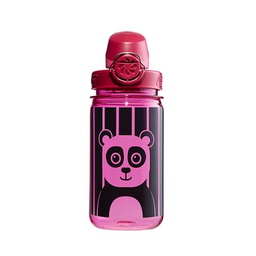 Image of Nalgene Kids' 12 oz On The Fly Lock-Top Water Bottle, Pink Panda