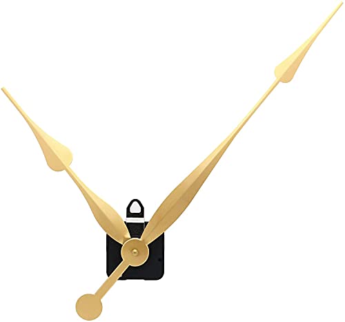 Image of YONOTA A Product of SONAM Quartz Sweep Silent Movement Machine for Analog Wall Clock (Hands house-12.2cm, minuted-26.3cm, second-12cm)(Needle -Gold) (Made in India 100%), Plastic